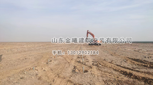 螺旋引孔，钢桩施工